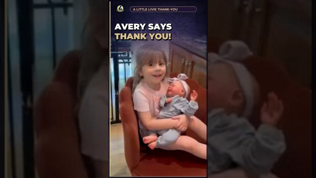 Little Avery’s Sweet Thank-You 💜 | Little Livie Nomination #Shorts